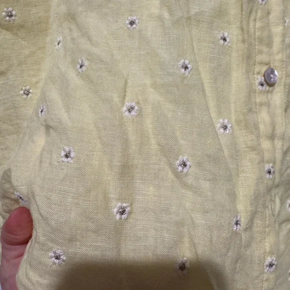 Lily Pulitzer Sea View Linen Button Down - Picture 3 of 3